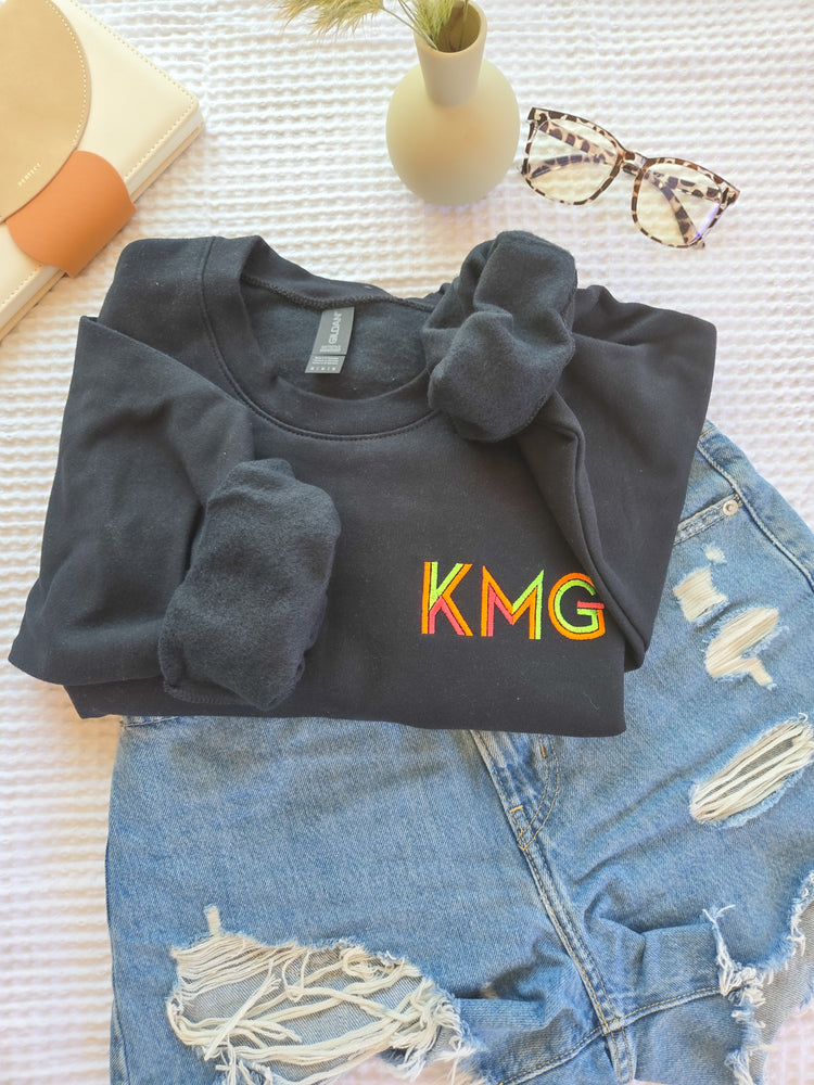 Neon Monogram Sweatshirt