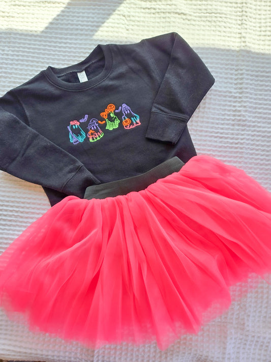 Neon Halloween Toddler Sweatshirt