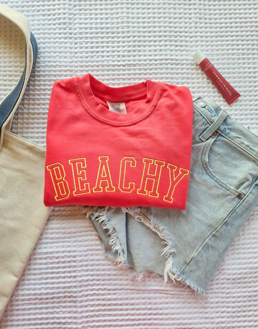 Varsity Beachy Embroidered T-Shirt