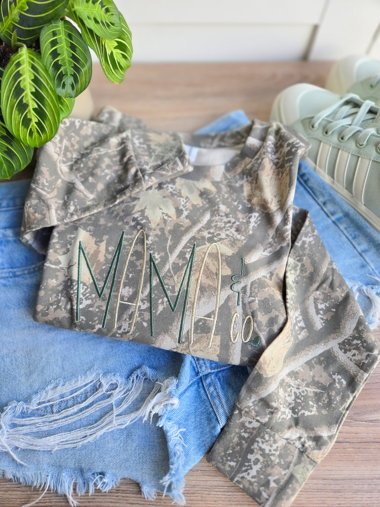 Camo Mama & Co Embroidered Long Sleeve