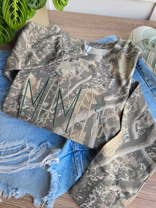 Camo Mama & Co Embroidered Long Sleeve