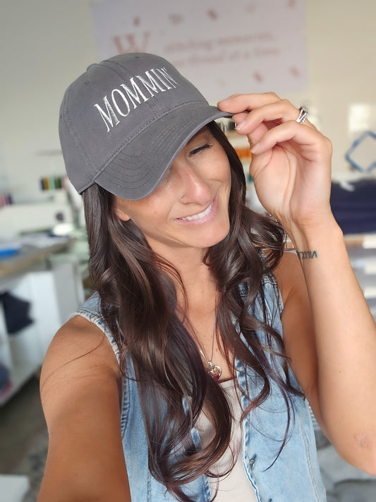 Mommin Embroidered Hat