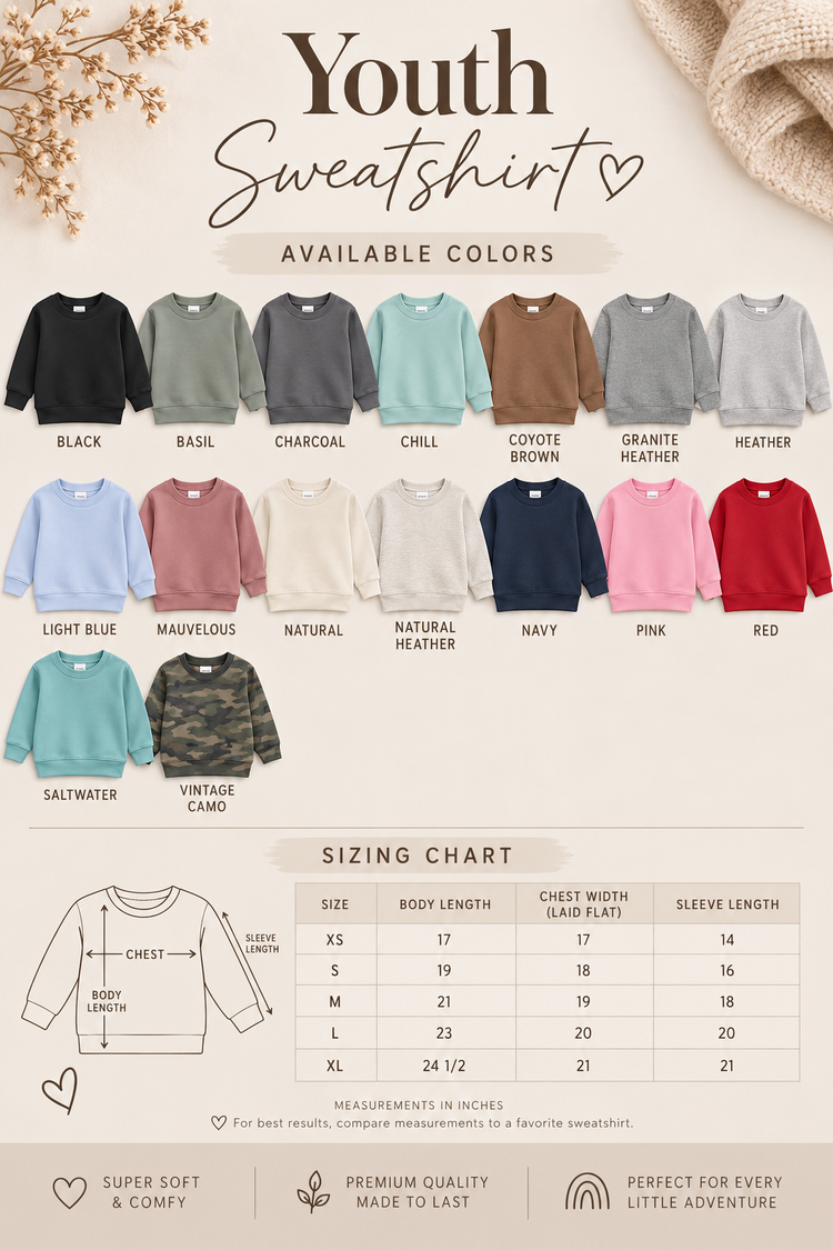 Pumpkin Bucket Kids Sweatshirt