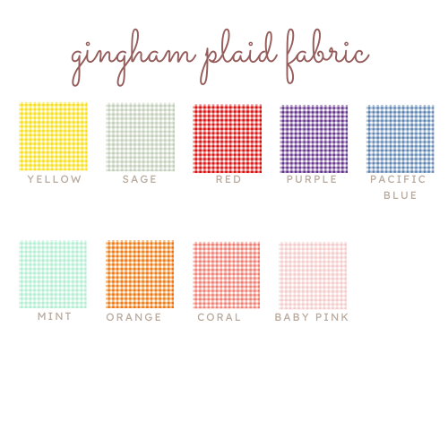 Gingham Plaid Mama Applique Embroidered Mockneck