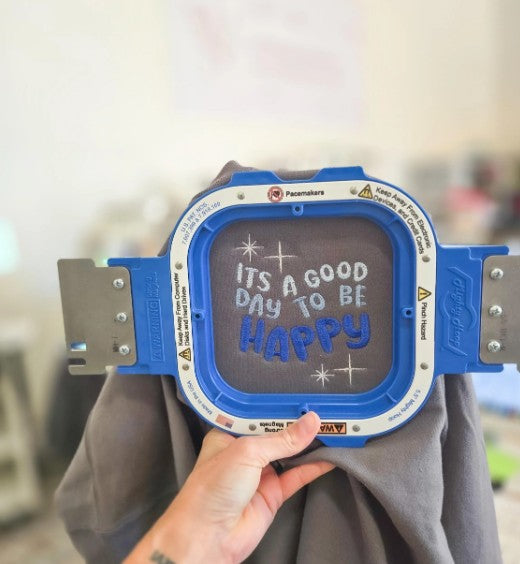 Its A Good Day To Be Happy Embroidered Sweatshirt