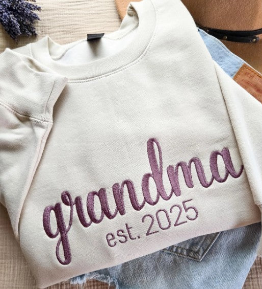 Custom Established Embroidered Sweatshirt