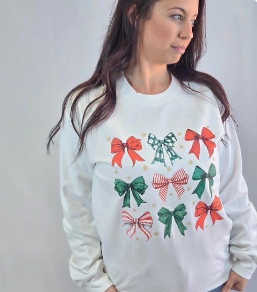 Christmas Bow Sweatshirt