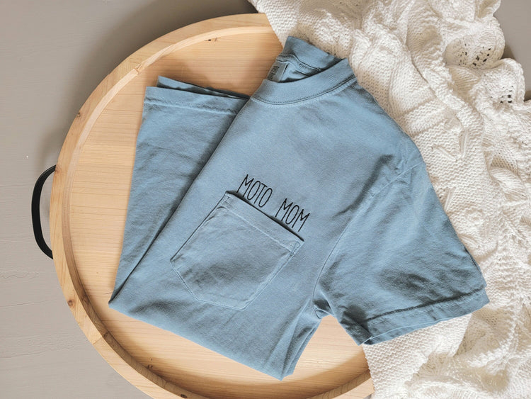 Moto Mom Pocketed T-Shirt