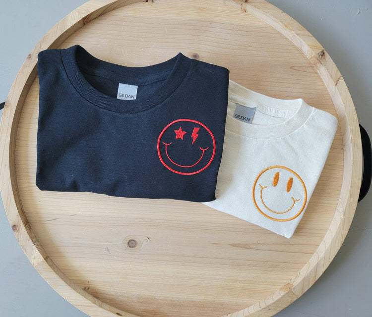 Kids Retro Smiley Face T-Shirt