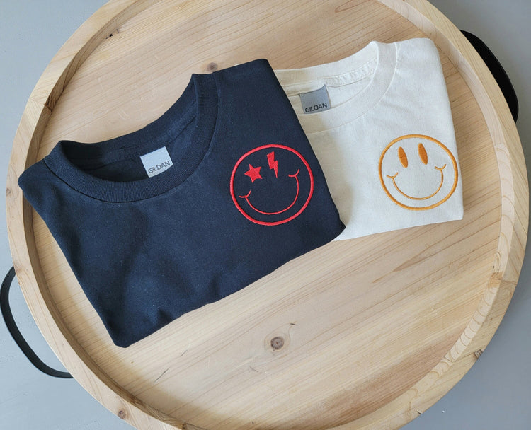 Kids Retro Smiley Face T-Shirt