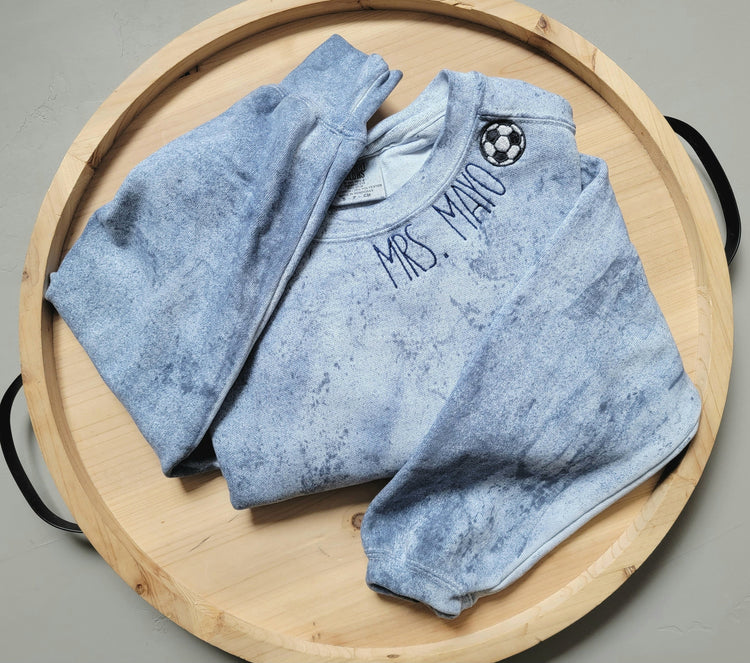Custom Emroidered Soccer Sweatshirt