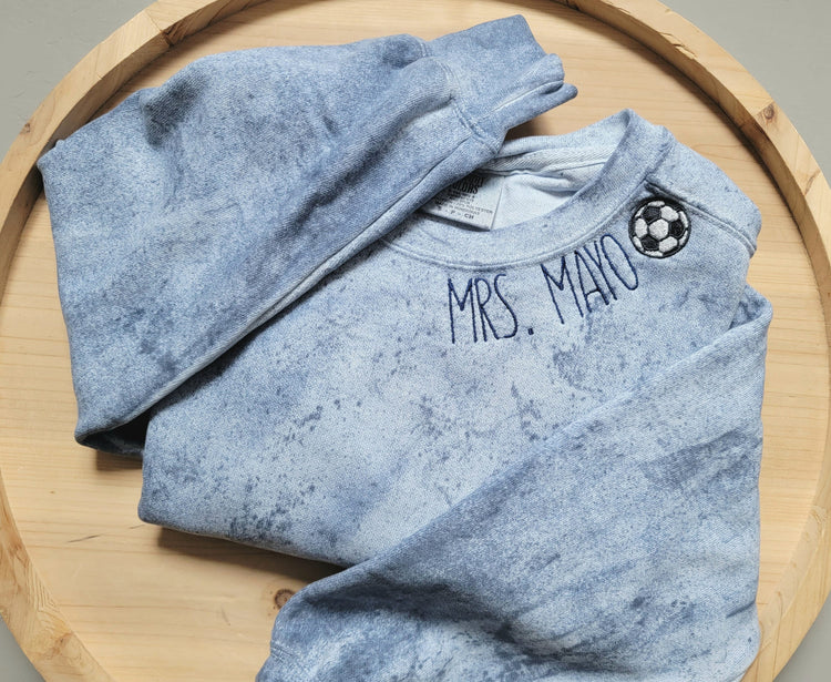 Custom Emroidered Soccer Sweatshirt