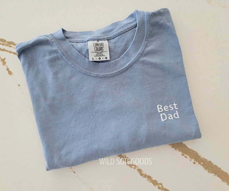 Best Dad Embroidered T-Shirt