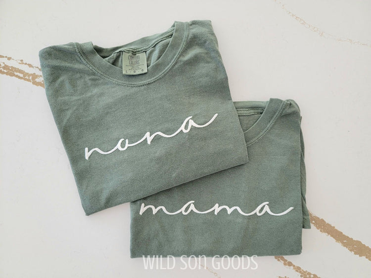 Comfort Colors Embroidered Name T-Shirt