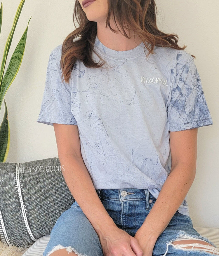 Embroidered Name Tie Dye T-Shirt