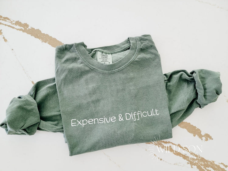 Custom Center Embroidered Long Sleeve
