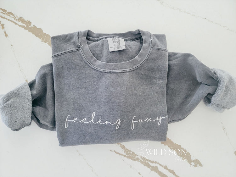 Custom Center Embroidered Sweatshirt