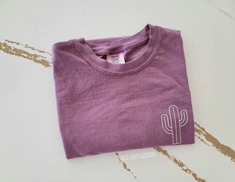 Cactus Embroidered T-Shirt