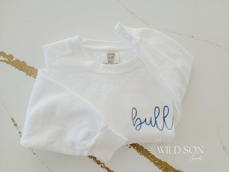 Comfort Colors Personalized Monogram Sweatshirt