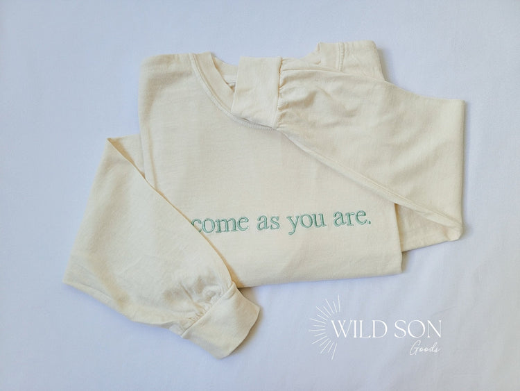Custom Center Embroidered Long Sleeve