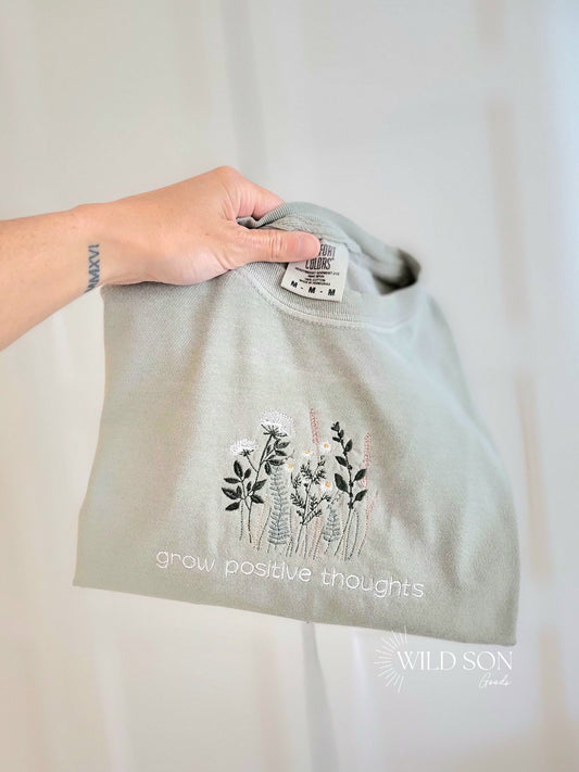 Grow Positive Thoughts Wildflower T-Shirt