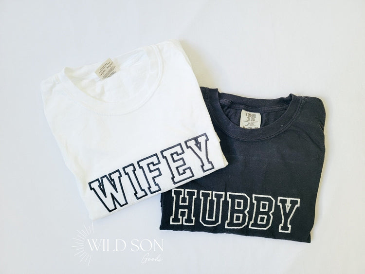 Varsity Embroidered Name T-Shirt