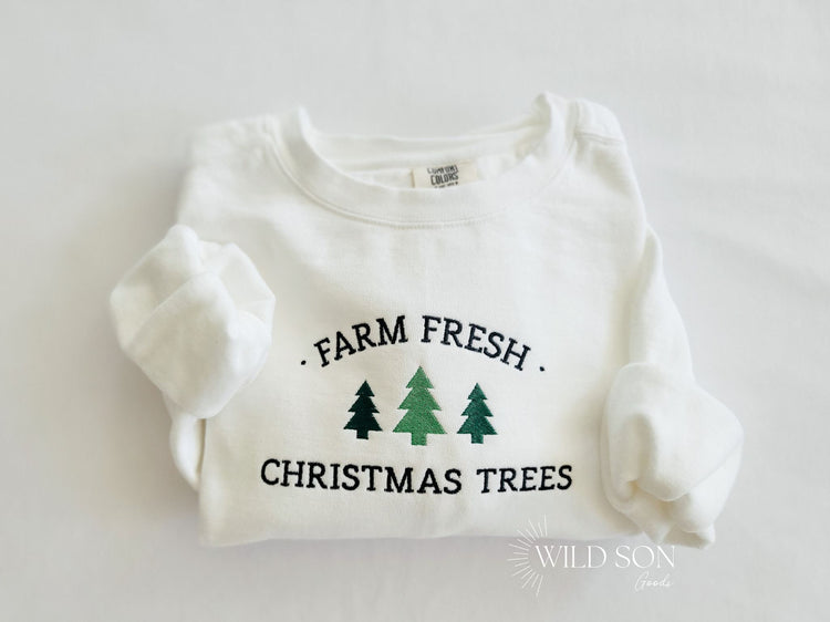 Farm Fresh Christmas Trees Sweatshirt