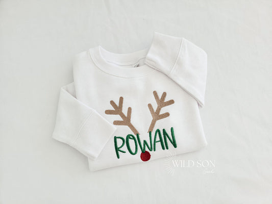 Reindeer Name Toddler Sweatshirt