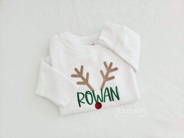 Reindeer Name Toddler Sweatshirt