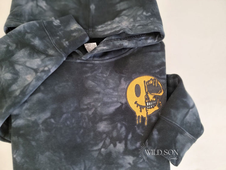 Smiley Skull Face Kids Hoodie