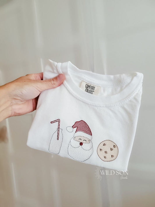 Santa Milk and Cookies Kids T-Shirt