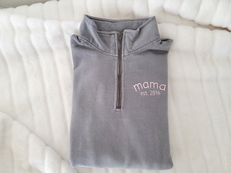 Mama Established Quarter Zip Sweatshirt