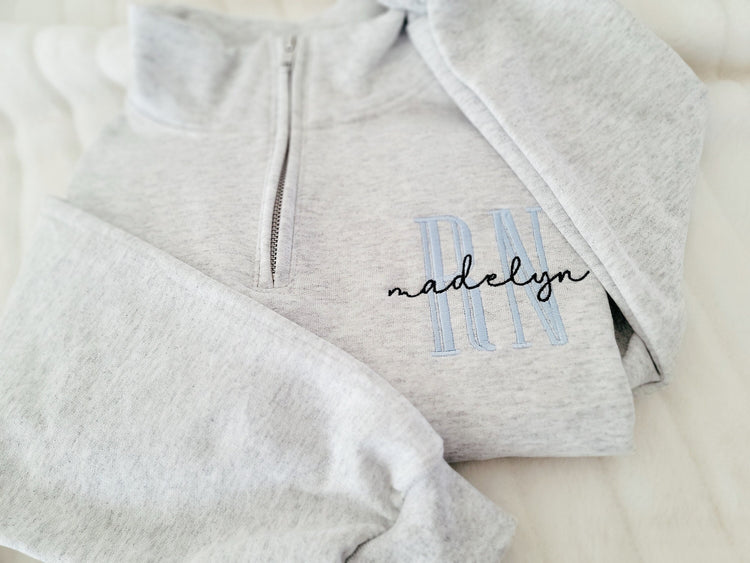 Nurse Quarter Zip Jerzees Sweatshirt
