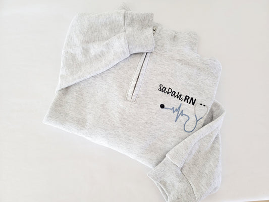 Nurse Quarter Zip Sweater