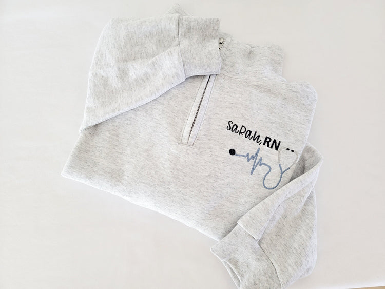 Nurse Quarter Zip Sweater