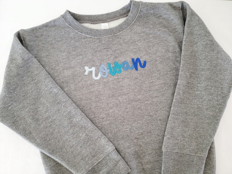 Kids Multi-Colored Name Sweater