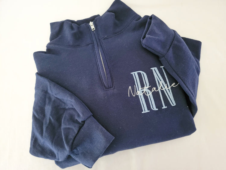Nurse Quarter Zip Jerzees Sweatshirt