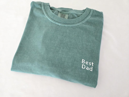 Best Dad Embroidered T-Shirt