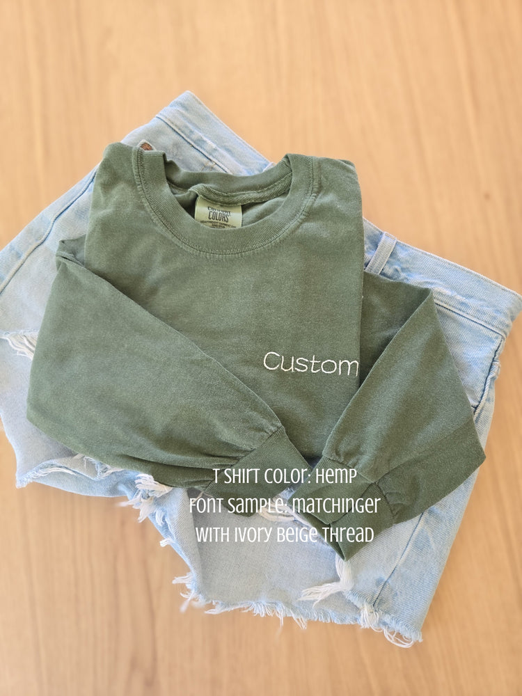 Custom Left Chest Embroidered Long Sleeve