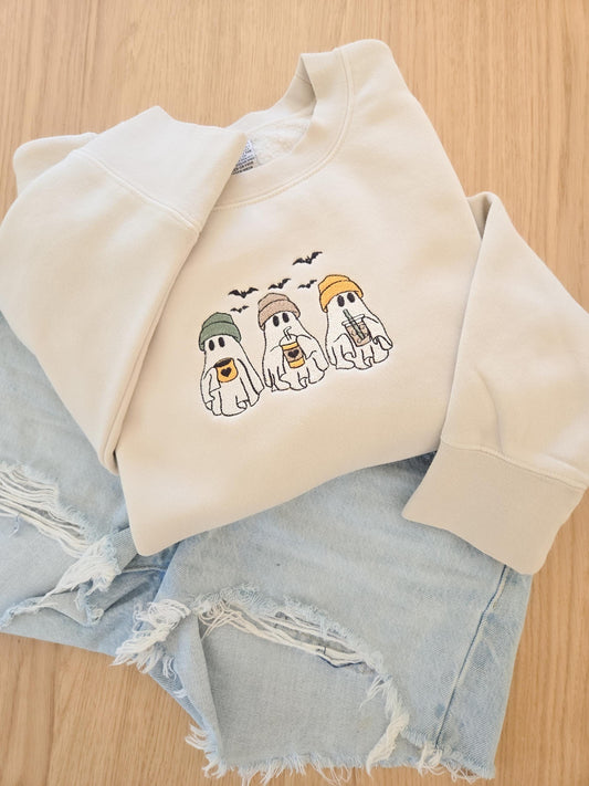 Coffee Ghosts! Halloween Sweatshirt