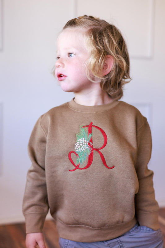 Toddler Monogram Christmas Sweater