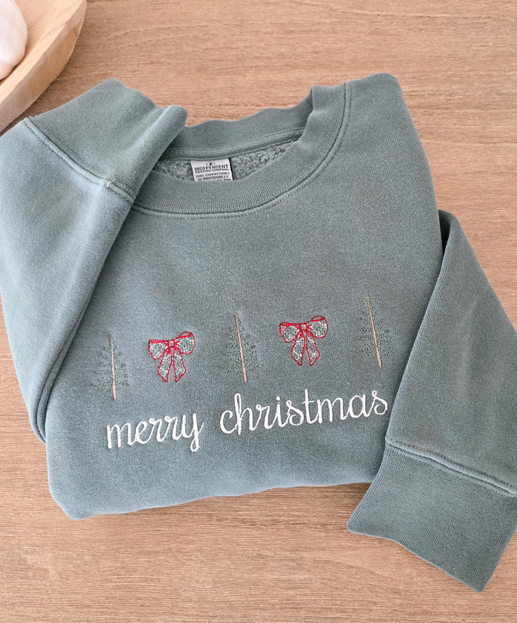 Merry Christmas Bows Sweatshirt