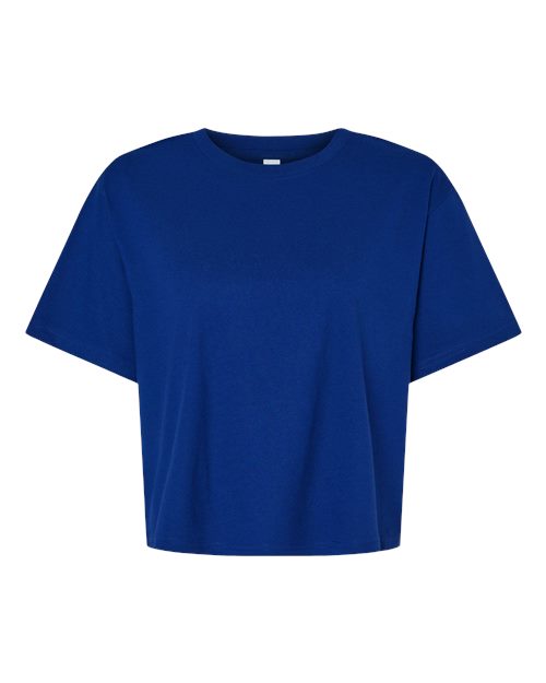 Custom Neckline Embroidered Boxy Tee