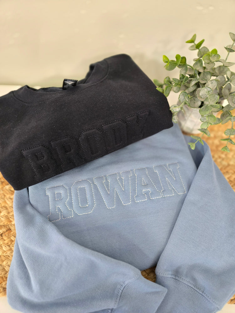 Kids Embossed Embroidered Sweatshirt