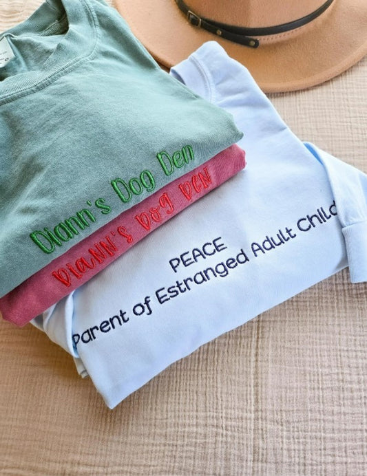 Custom Center Embroidered Long Sleeve