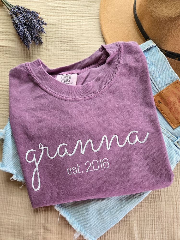 Custom Grandparents Established T-Shirt