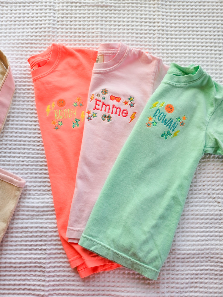 Kids Neon Preppy T-Shirt