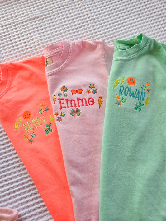 Kids Neon Preppy T-Shirt