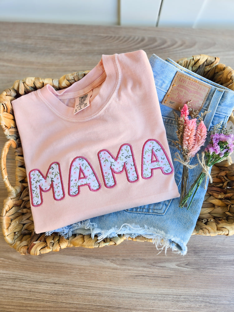 Floral Mama Applique Tshirt