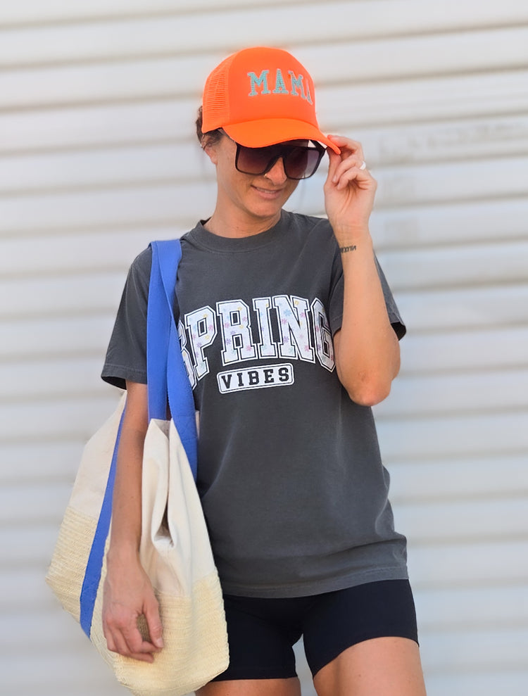 Neon Mama Puff Embroidered Hat